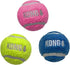 Kong Sport Softies Ball Non-Squeak Sherpa Fleece Covered Tennis Balls Fetch Dog Toys - Small - 2 Inch - 3 Pack