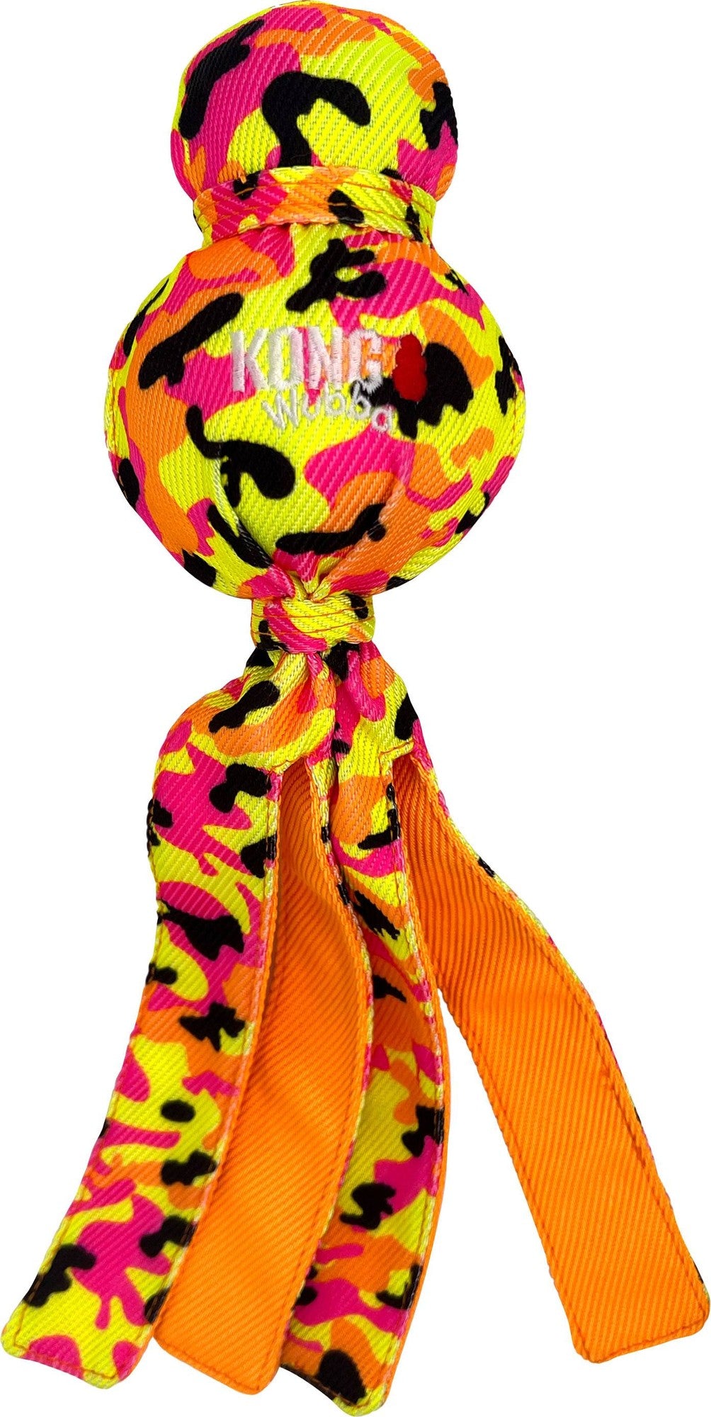 Kong Wubba Ballstic High-Viz Squeak Tug and Fetch Nylon Dog Toy - Large