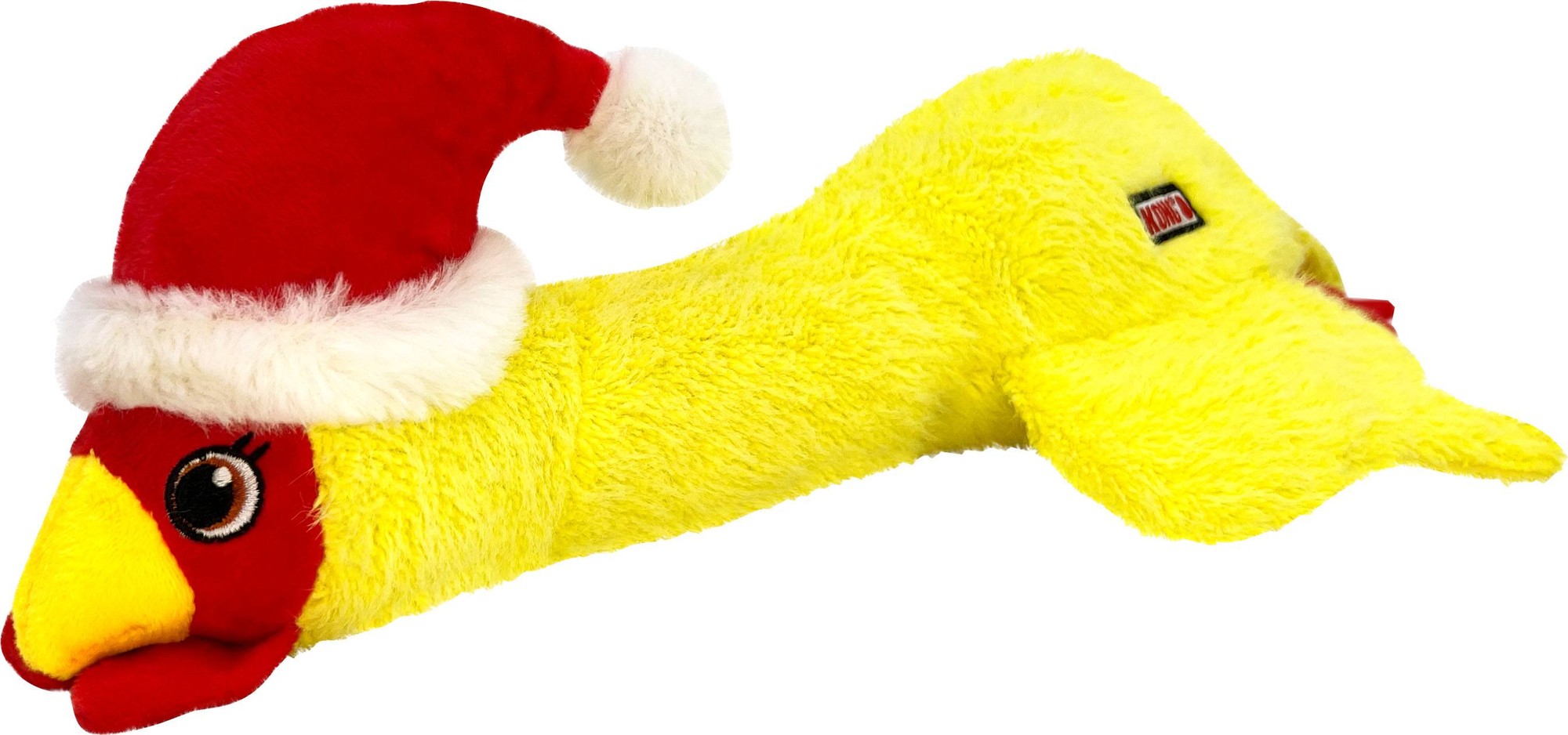 Kong Holiday Scruffs Chicken Squeak and Plush Dog Toy - Medium/Large
