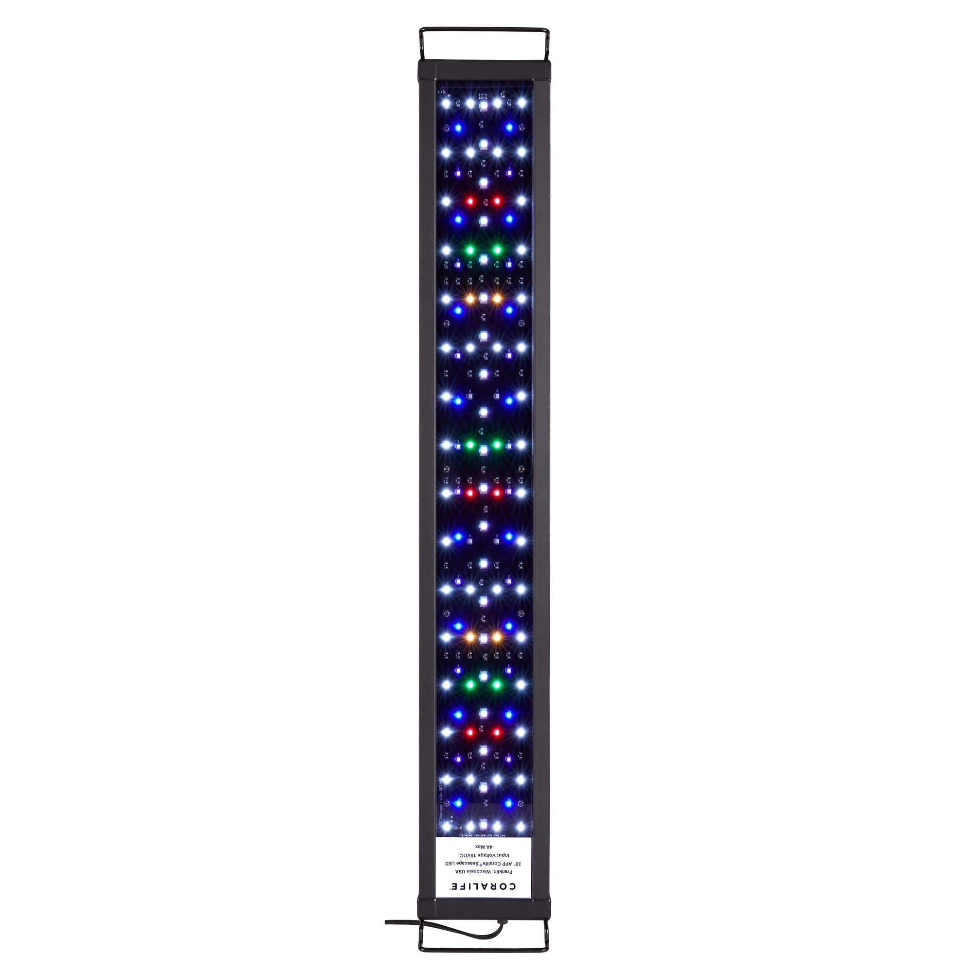 Coralife Seascape Wifi and Bluetooth Smart Programmable Saltwater and Freshwater LED Light Fixture 30-36 Inch