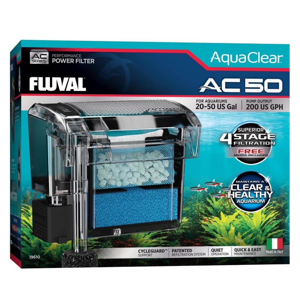 Fluval AquaClear AC50 Aquarium Hang-On Power Filter - For 20-50 Gallons Default Title