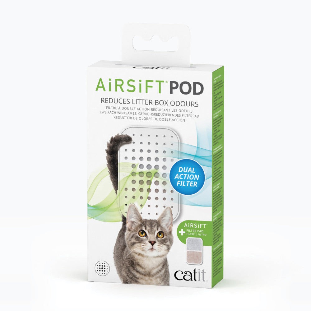 Catit Airsift Pod Dual-Action Odor Reducing Air Purifier Media Filter