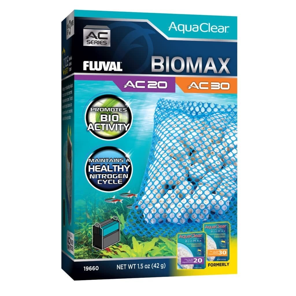 Fluval AquaClear Freshwater and Saltwater BIOMAX Insert for AC20/AC30 Aquarium Power Filter - 1.5 Oz Default Title