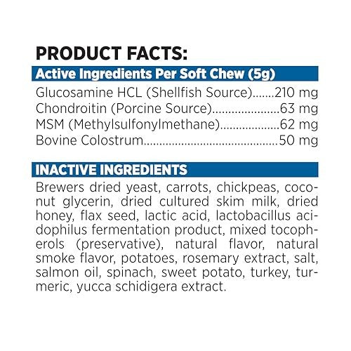 Nutrisource AmpliFull Turkey Flavored Mobility Adult Supplemental Dog Soft Chews - 70 Count - 12.5 Oz - Case of 6