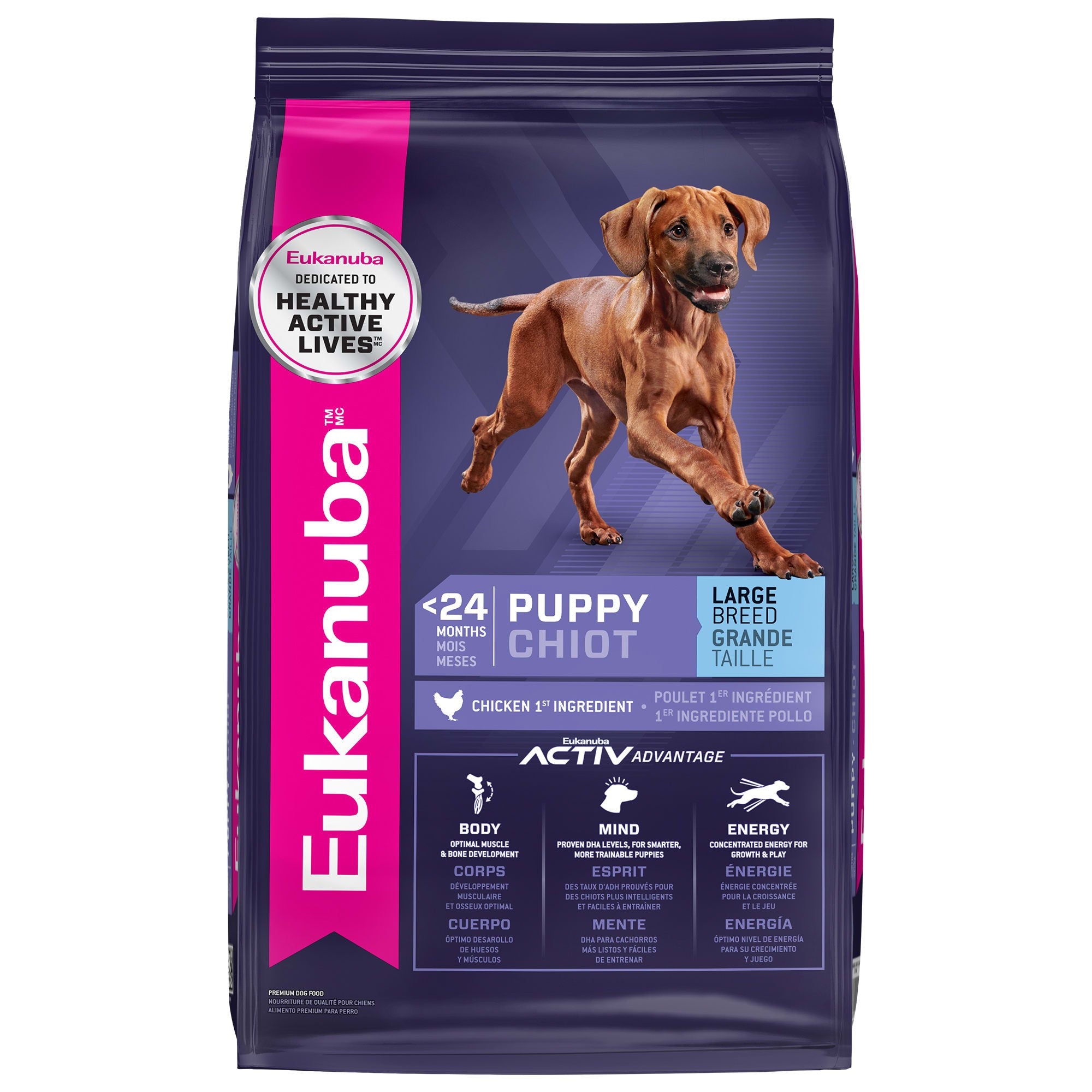 Eukanuba Activ Advantage Large-Breed Puppy Chicken Dry Dog Food - 40 Lbs Default Title