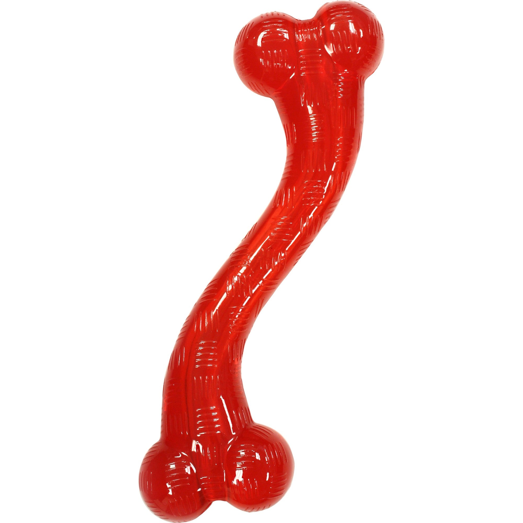 Ethical SPOT Play Strong TPR S-Bone Indestrutable Treat Hiding Rubber Dog Toy - 12 Inch