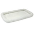 Midwest Homes Quite Time Fleece Machine Washable Rectangular Bolster Pet Bed or Crate Mat White XXL - L:48 X W:30 In
