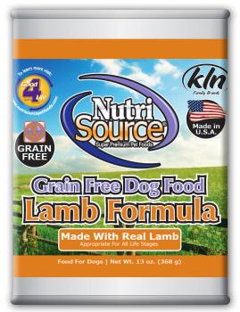 Nutrisource Grain-Free Lamb Canned Dog Food - 13 Oz - Case of 12  