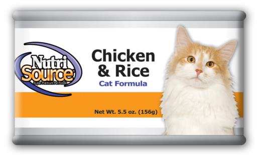 Nutrisource Chicken and Rice Recipe Canned Cat Food - 5 Oz - Case of 12  