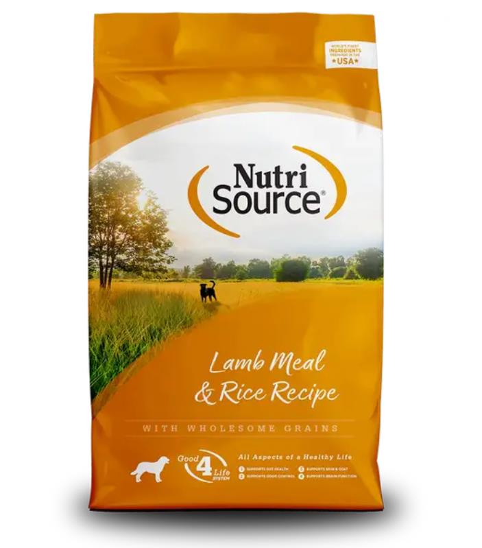 Nutrisource Lamb Meal and Brown Rice Formula Dry Dog Food - 26 Lbs  