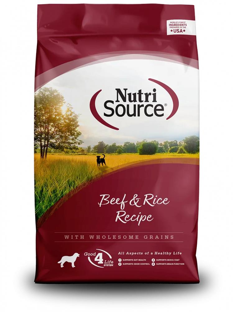 Nutrisource Beef and Brown Rice Recipe Dry Dog Food - 26 Lbs  