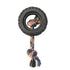 Mammoth Pet Products TireBiter II Rubber and Rope Tug Dog Toy - Large - 6 Inch