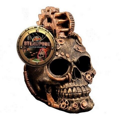 Zoo Med Laboratories Steampunk Skull Aquarium Décor Ornament