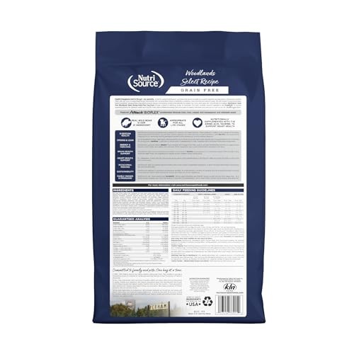 Nutrisource Grain-Free Woodlands Select Recipe Wild Boar Turkey and Menhaden Dry Dog Food - 12 Lbs