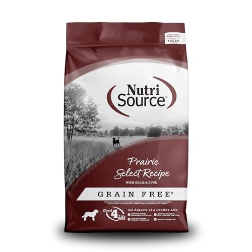 Nutrisource Grain-Free Prairie Select Quail and Duck Dry Dog Food - 12 Lbs
