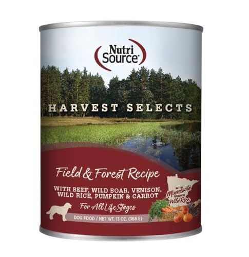 Nutrisource Harvest Selects Field and Forest Recipe Canned Dog Food - 13 Oz - Case of 12