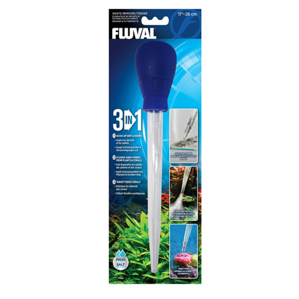 Fluval Betta 3-in-1 Suction Aquarium Waste Remover and Feeder Tool