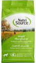 Nutrisource Weight Management Chicken and Chicken Meal with Wholesome Grains Dry Dog Food - 4 Lbs - Case of 8