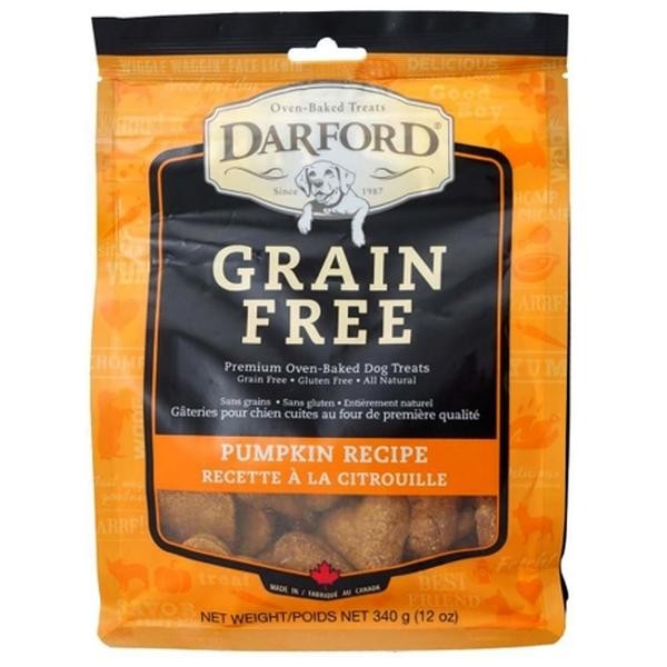 Darford Grain-Free Premium Oven-Baked Pumpkin and Veggie Mini's Crunchy Dog Treats - 1 Lb - 8 Pack