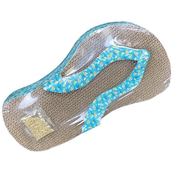 Multipet Margaritaville Flip Flop Cardboard Cat Scratcher - 16 Inch