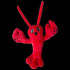 Snugarooz Luca The Lobster with Repair Patch Squeak and Crinkle Plush Dog Toy