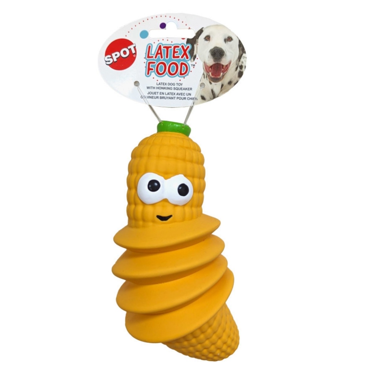 Ethical SPOT Latex Foods Squeaker Chew Latex Dog Toy - 8 Inch - Assorted Color