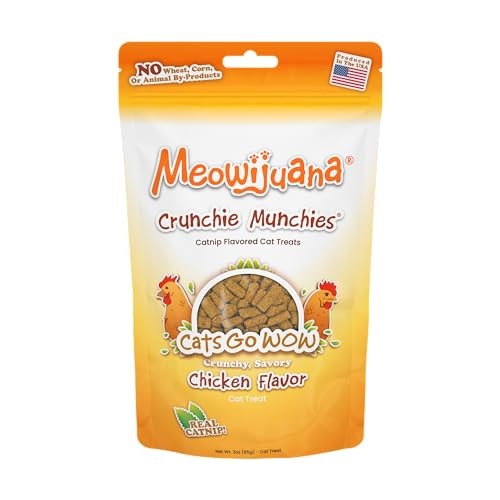 Meowijuanna Crunchie Munchies Chicken and Catnip Crunchy Cat Treats - 3 Oz Oz Default Title