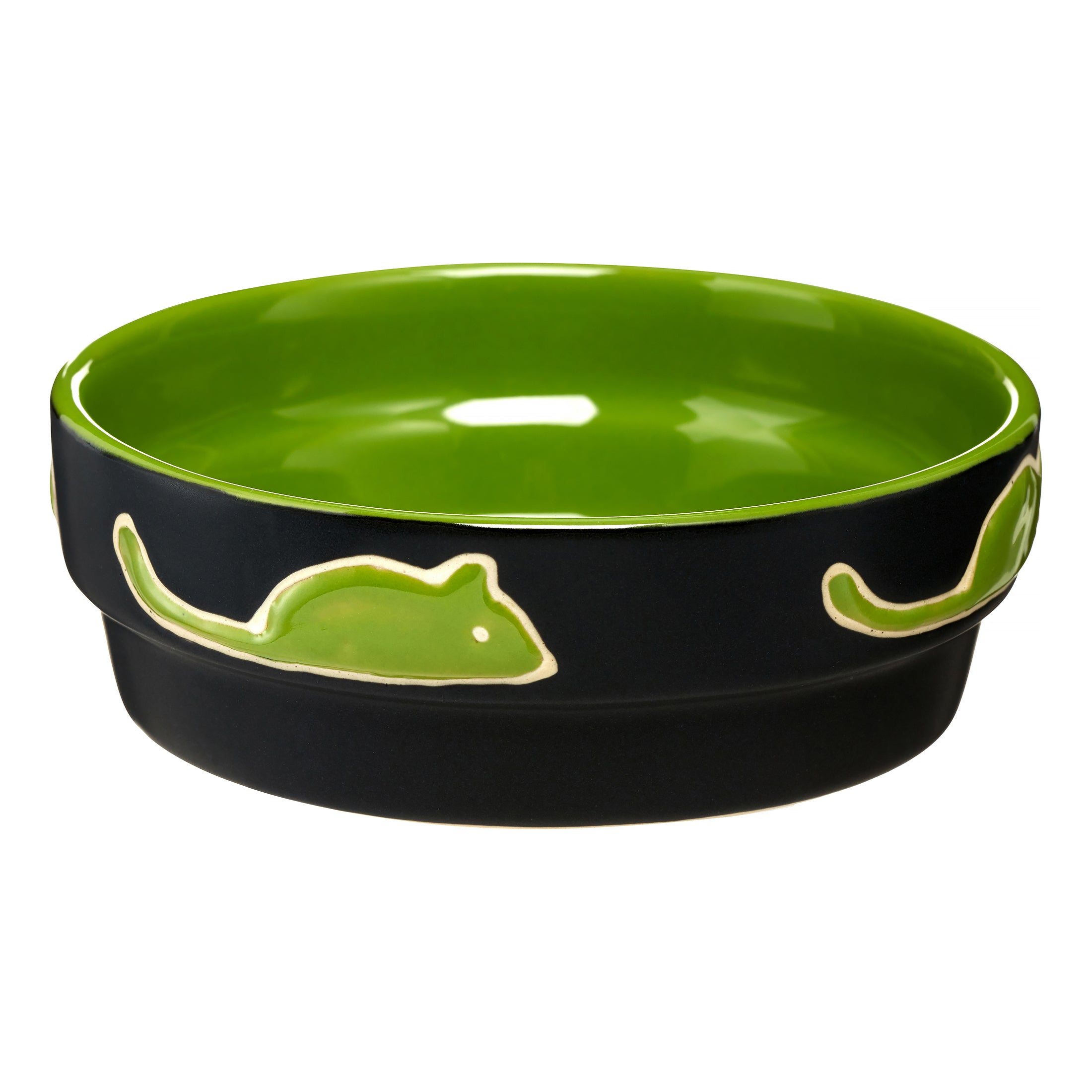 Ethical SPOT Fresco Dish Cat Bowl - 5 Inch Green