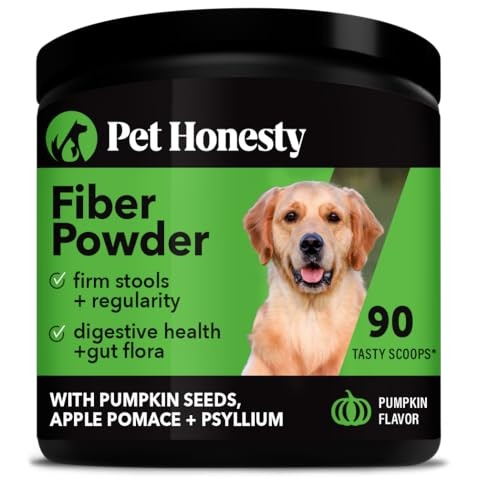 Pet Honesty Fiber Powder Pumpkin Flavor Apple Pectin and Psyllium Husk Digestive and Stool Dog Supplement - 8 Oz - 90 Day Supply Default Title