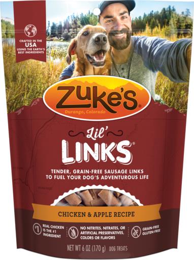 Zuke's Lil' Links Chicken and Apple Soft and Chewy Dog Treats - 6 Oz  