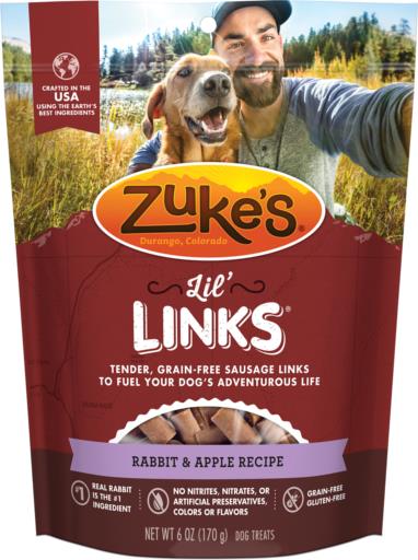 Zuke's Lil' Links Rabbit and Apple Soft and Chewy Dog Treats - 6 Oz  