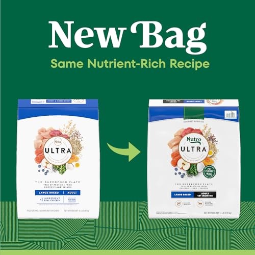 Nutro Ultra-High Protein Superfood Plate Chicken Lamb Salmon Large-Breed Adult Dry Dog Food - 13 Lbs