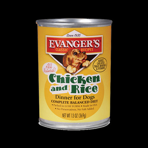 Evanger's Heritage Classics Grain-Free Gluten-Free Chicken and Rice Jumbo Canned Dog Food - 20.2 Oz - Case of 12 Default Title