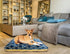 Arlee Bella OrthoLux Orthopedic Fur Mattress Dog Bed - Gray - Medium - L:40 X W:30 X H:7 Inches 