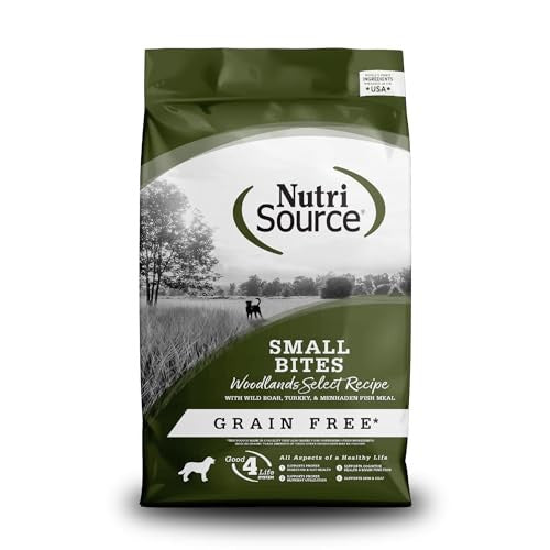 Nutrisource Grain-Free Woodlands Select Small Bites Wild Boar Turkey and Menhaden Fish Dry Dog Food - 12 Lbs