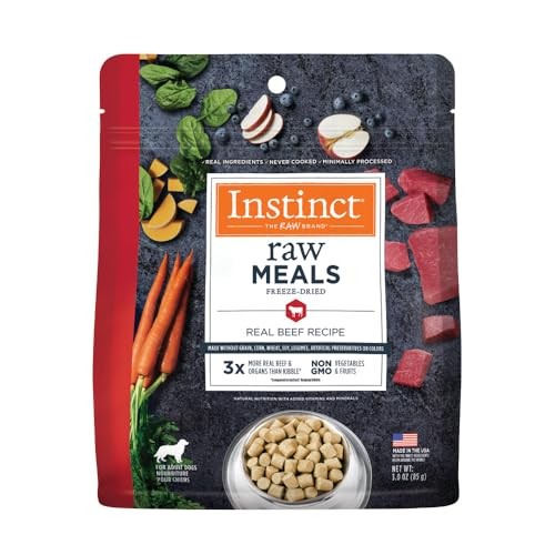 Instinct Raw Meals Beef Adult Freeze-Dried Dog Food - 3 Oz