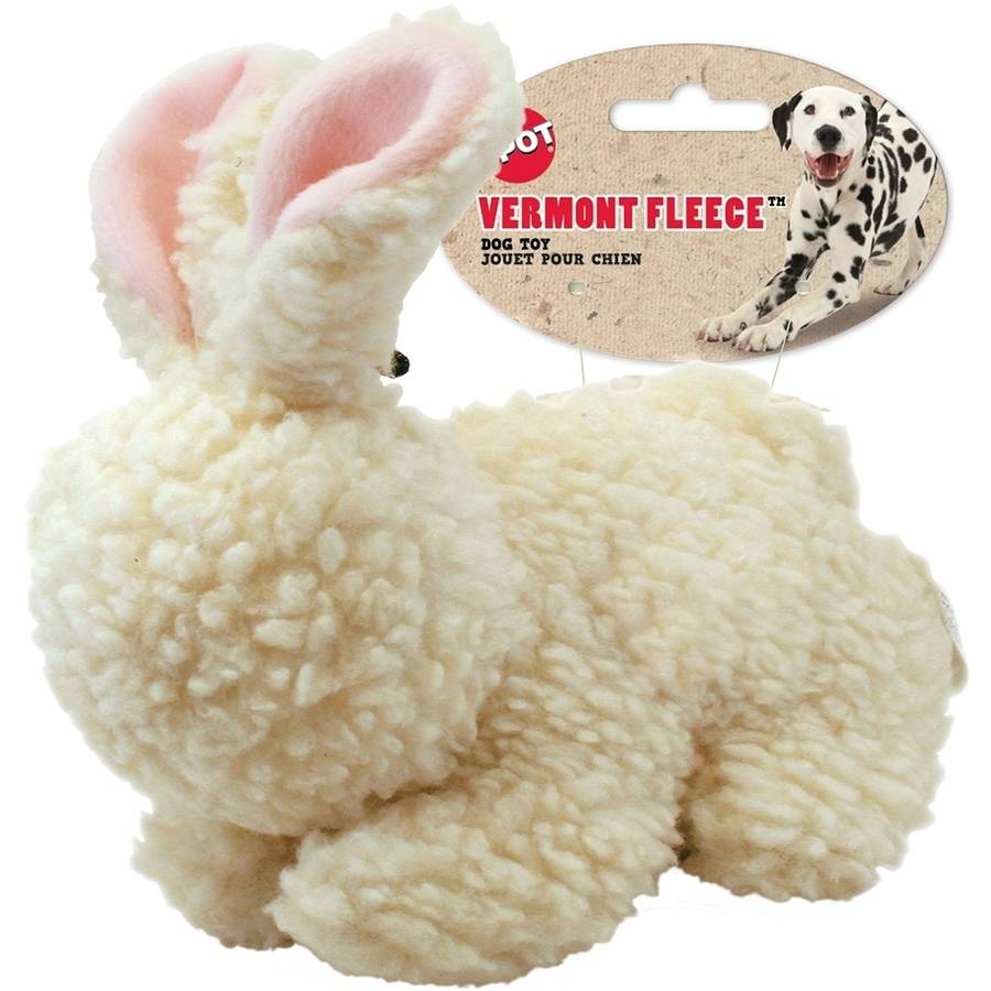 Ethical SPOT Vermont Fleece Rabbit Squeak and Plush Dog Toy - 9 Inch