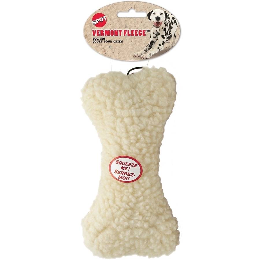 Ethical SPOT Vermont Fleece Bone Squeak and Plush Dog Toy - 9 Inch