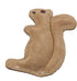 Ethical SPOT Dura-Fused Natural Leather and Jute Small Squirrel Squeak Chew Dog Toy - 10 Inch