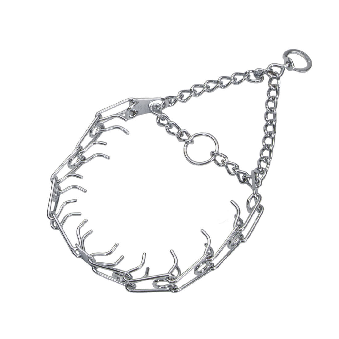Herm Sprenger Ultra-Plus Prong Pinch Dog Training Collar with Latch - Chrome - Medium - 3MM X 12 Inch