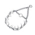 Herm Sprenger Ultra-Plus Prong Pinch Dog Training Collar with Latch - Chrome - Medium - 3MM X 12 Inch