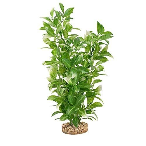 Fluval AquaLife White Tipped Ludwigia Plastic Plant Aquarium Décor -  Large - 14 Inch