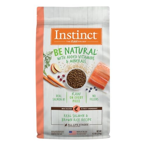Instinct Be Natural Salmon and Brown Rice with Vitamins and Minerals Dry Dog Food - 4.5 Lbs Default Title