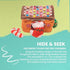 Snugarooz Holiday Hide-and-Seek Gingerbread House with Repair Pouch 4-in-1 Squeak and Crinkle Plush Dog Toy - 6 Inch