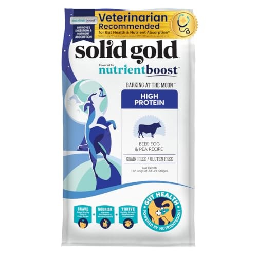 Solid Gold NutrientBoost Bark At The Moon Grain-Free Muscle Gut and Immune Beef Egg and Pea Dry Dog Food - 22 Lbs Default Title
