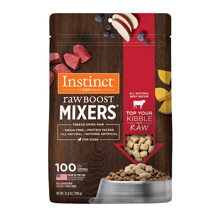 Instinct Raw Boost Mixers Grain-Free Beef Freeze-Dried Raw Dog Food Topper - 25 Oz