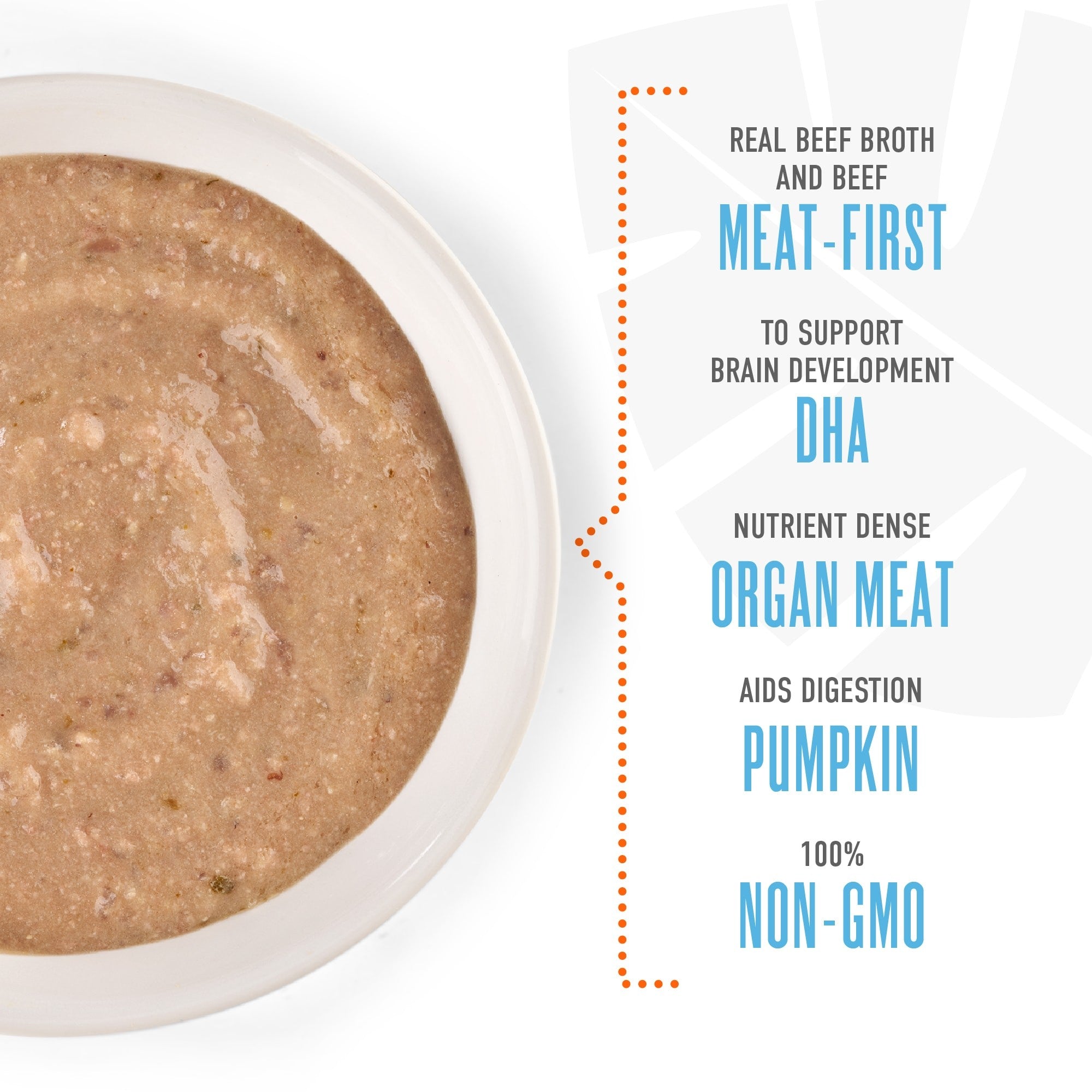 Tiki Dog Baby Mousse Grain-Free Beef and Liver Puppy Formula Wet Dog Food Trays - 3 Oz - Case of 12