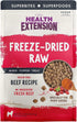 Health Extension Beef Freeze-Dried Raw Meal Mixer Topper or Dog Treats