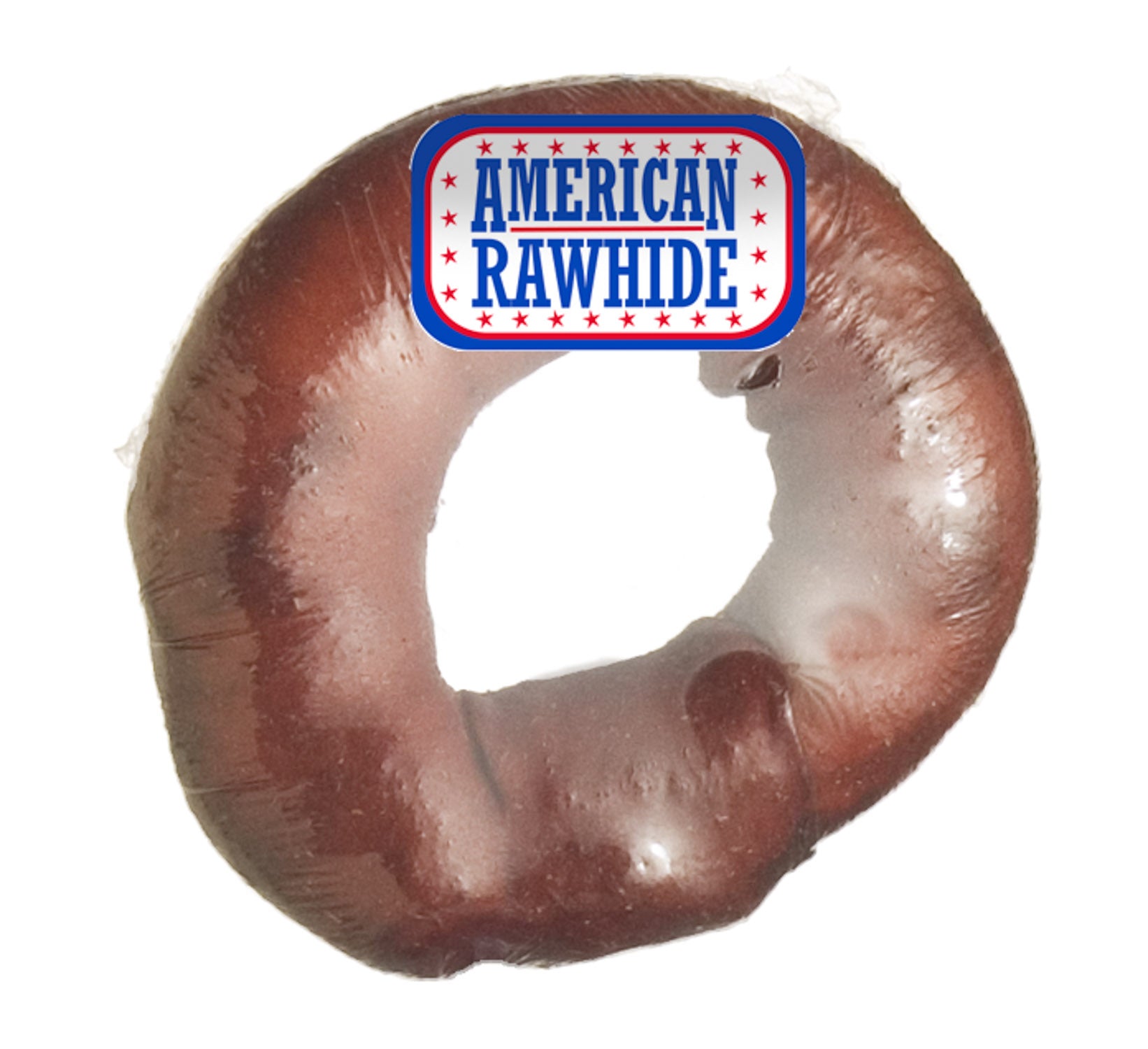 Savory Prime American Rawhide Beef-Hide Donut Natural Dog Chew - 4 Inch 1 Piece