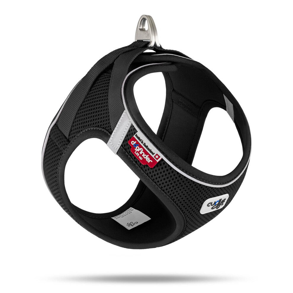 Curli Magnetic Vest V2 Air-Mesh Dog Harness - Black - Extra Small - Dogs 6.6 to 11 Lbs  